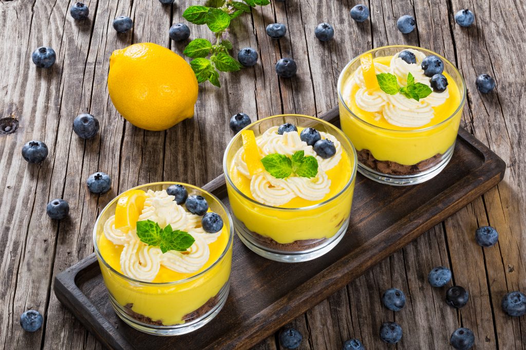 No-Cook Lemon Blueberry Mousse